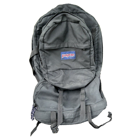 Vintage Jansport Hiking Backpack with Detachable Day Pack No Frame Black - Picture 2 of 11